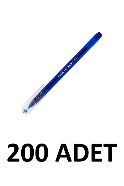 Pensan قلم مكتبي 200 قطعة قلم حبر جاف 1 ملم