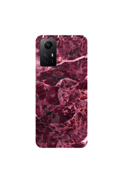Other Xiaomi Redmi Note 12s Marble Cherry Transparent Silicone TPU Θήκη