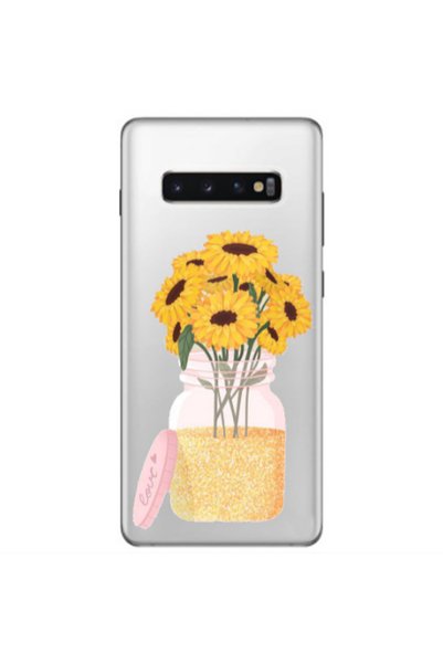Other Samsung S10 E Daisies Transparent Silicone TPU Θήκη