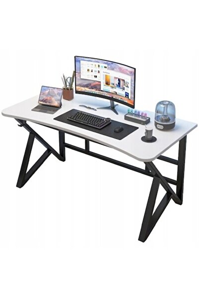 Muvu Birou de calculator, gaming, modern, 120x60x75cm, loft, alb