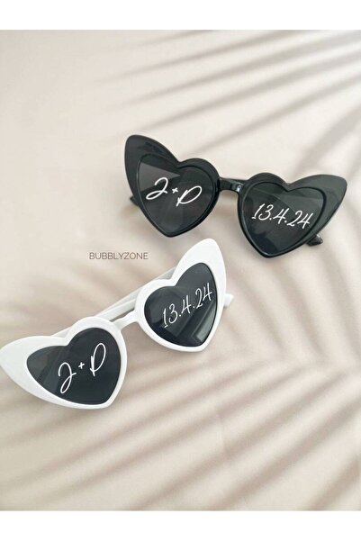 GOLDCENTER Heart-shaped bride and groom 2-piece glasses set