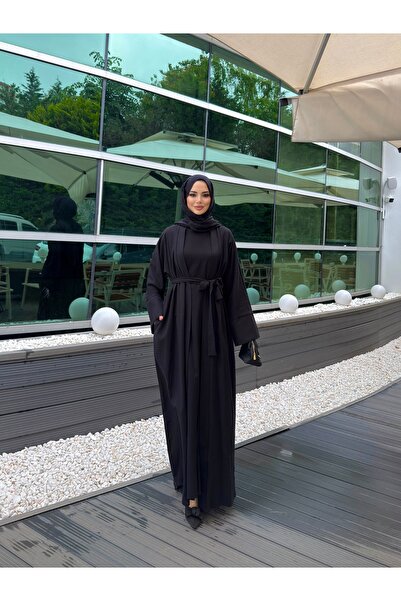 zahen bestseller keten abaya takımı ikili abaya uzun kollu içi sıfır kol elbi...