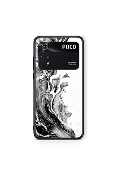 Other Xiaomi Poco M4 Pro 4G Marble River Black Glossy Θήκη