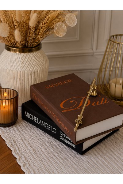 Dezora Home Set of 2 Fabric Decorative Book Boxes – D & Mc Book-Looking Hidden Storage Box