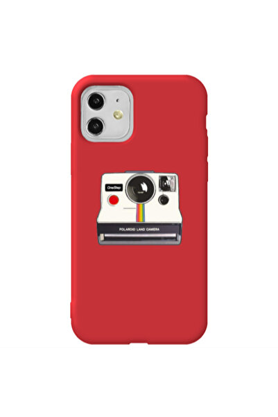 Other Apple iPhone 11 Polaroid land camera Red Colored Silicone TPU Θήκη