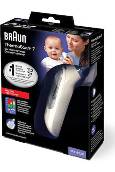 Braun Thermoscan 7 Υπέρυθρο Θερμόμετρο Αυτιού Κατάλληλο για Βρέφη