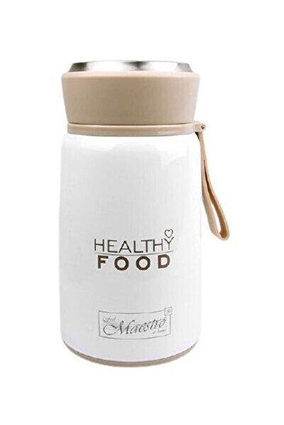 Maestro Inox Θερμός Δοχείο Φαγητού Λευκό 800ml