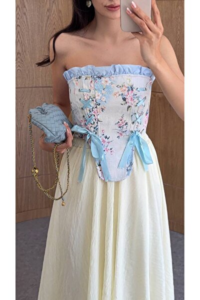 luzuze Kadın Vintage Korse Büstiyer