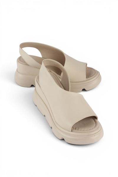 luuq shoes Wera Genuine Leather Women's Wedge Heel Sandals