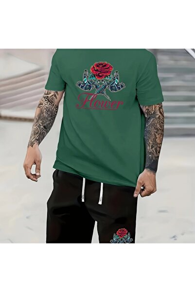 ship master Summer Collection New Arrival T-Shirt & Shorts Set Printed Patter...
