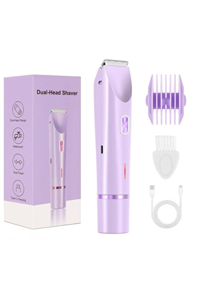 Choice1 purple Electric Shaver for Woman Bikini Trimmer for Women Dual Head E...