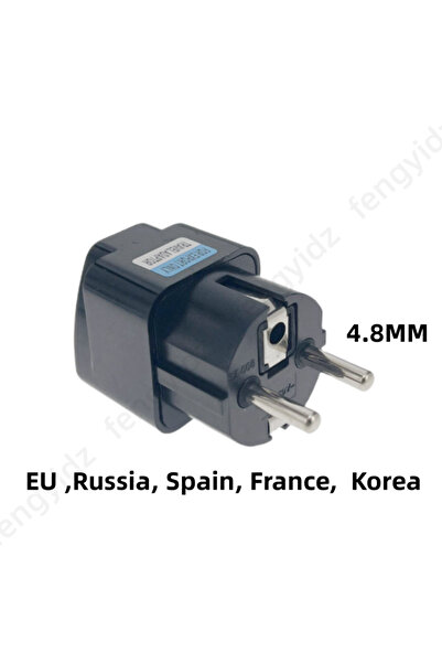 Choice9 Germany KR Black US To EU Plug Adapter Korea KR Euro Europea To Ameri...