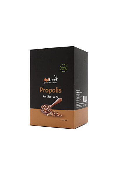 Apiland Pachet Propolis Purificat 95% 10 plicuri x 10g