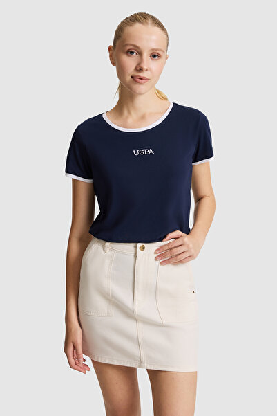 U.S. Polo Assn. Women's Navy Blue Crew Neck T-Shirt 50323547-Vr033