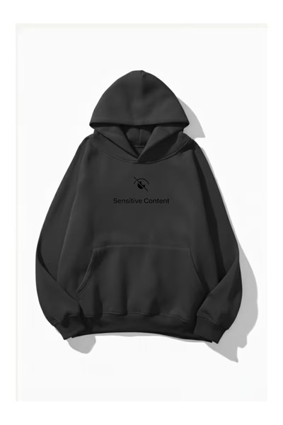 ZİYMO Men's Hooded Printed Relaxed Fit Sweatshirt