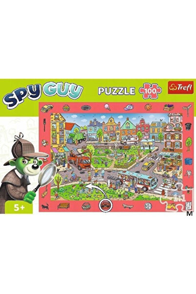 Trefl Puzzle de observație Spionul Orașului 100 de piese