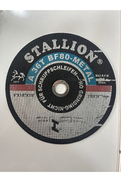 Genel Markalar 230x3x22,23 mm Metal Kesme Taşı 9” Spiral Taşı – Stallion BF80...