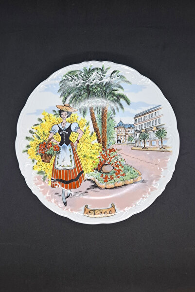 ABBETC Nem Decor France Porcelain Souvenir Plate 24 cm