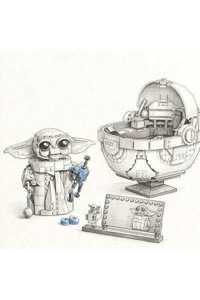 Choice NO BOX 75403 new1048PCS Spaceship with Baby Stroller Building Blocks C...