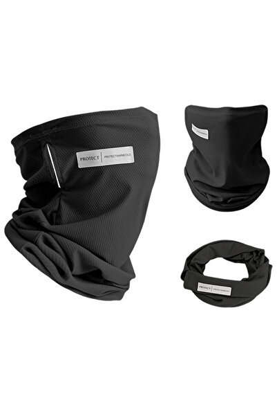 Choice1 black Summer Ice Silk Sunscreen Mask For Men Women Outdoor Cycling Fa...