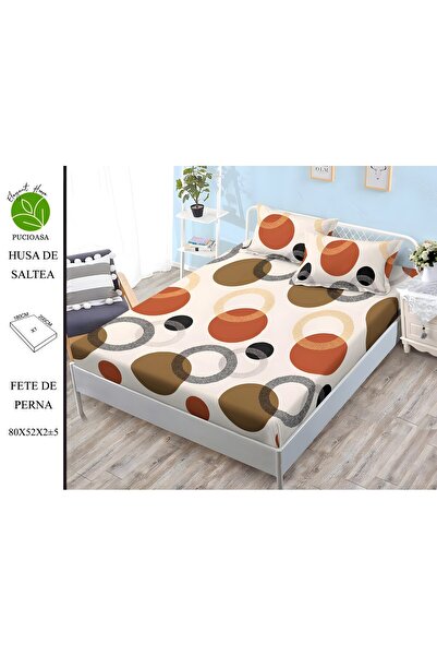 naniland.ro Husă de Pat Finet 2 Persoane 3 Piese cu Elastic 180x200 cm, Model...