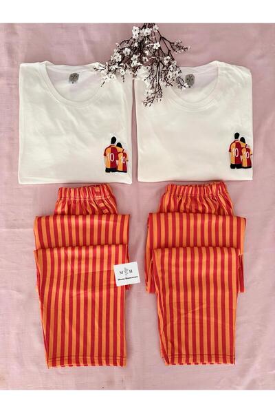 MH Moony Homewears Men's Single Red Yellow Love (the Man of Couple Pajamas)