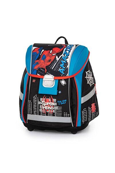 Karton PP Ghiozdan ergonomic pentru băieți,model Premium Light Spiderman - Ox...