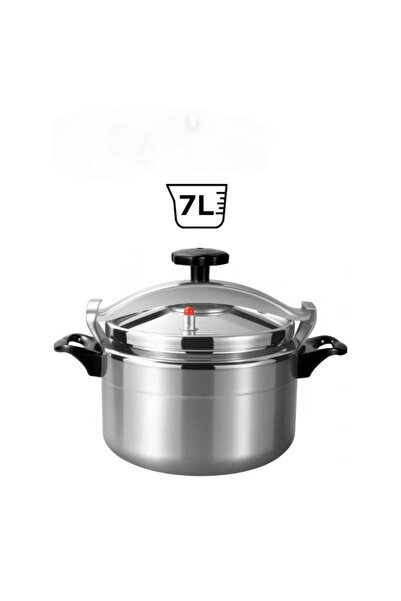 Tradeo Premium 7L Aluminum Pressure Cooker - 2mm Thick Durable Safety Pot for...