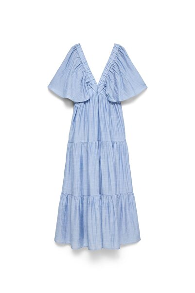Vero Moda Kleid VMVALENTINA Langes Kleid