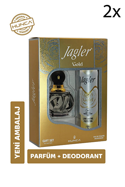 Jagler Gold Kadın Parfüm Seti ( Parfüm Edt 60 ml Deodorant 150 ml ) 2 Adet