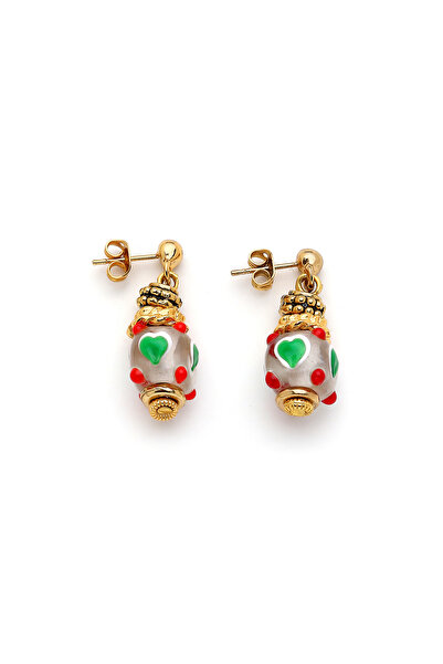 Mon Reve Hyde Glass Bead Needle Earrings