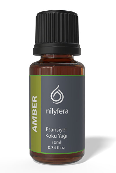 nilyfera Premium Amber Esansiyel Koku Yağı 10 ml - Buhurdanlık, Difüzör, Çamaşır, Mum ve Temizlik Esansı