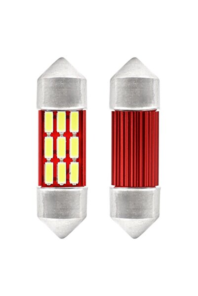 AMIO Bec LED CANBUS Festoon C5W C10W C3W 31mm Alb 12V 24V, 12 x 4014 SMD, 2W,...