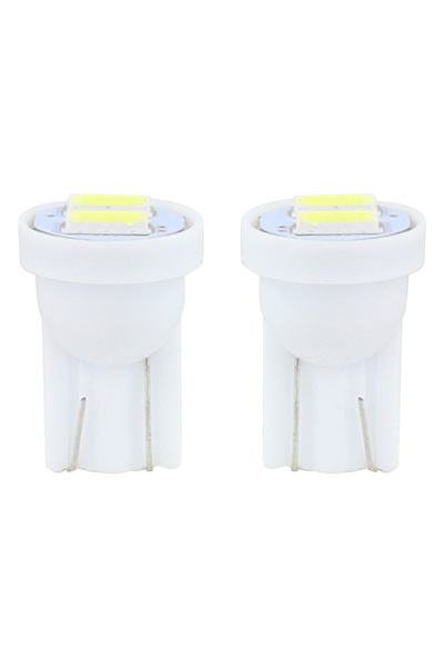 AMIO Bec de poziție tip LED, T10 W2.1x9.5 W5W, 12V, 2 SMD 5730, culoare albă,...