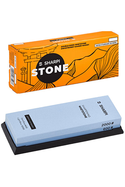 Sharpi Ascutitoare cutite SHARPI, piatra de apa 600/2000, 180x60x28mm, antide...