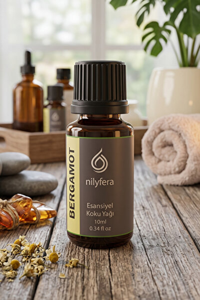 nilyfera Premium Bergamot Esansiyel Koku Yağı 10 ml - Buhurdanlık, Difüzör, Çamaşır, Mum ve Temizlik Esansı