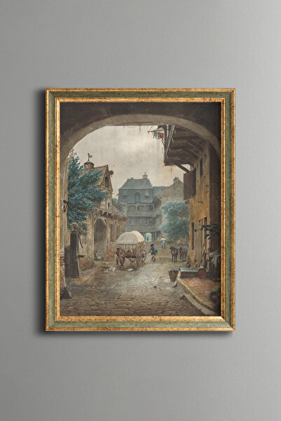 epiqart A Han's Courtyard - Vintage Patterned Painting - Fine Model