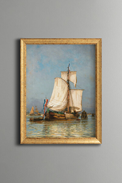 epiqart Sailing Boat - Vintage Patterned Painting - Fine Model