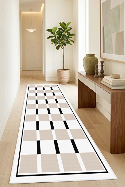 West Home Machine Washable Non-Slip Base Stain-Resistant Digital Living Room ...