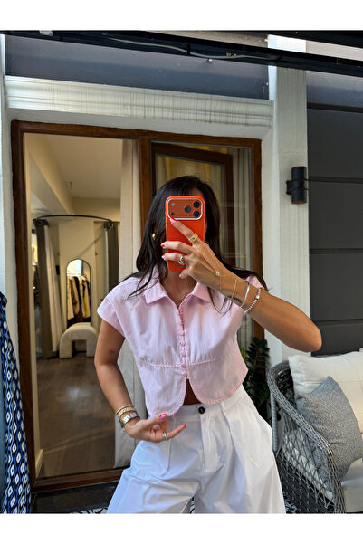 Vonica Official Crop Poplin Gömlek