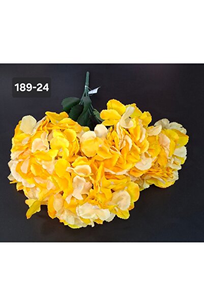 LUCIDIUSDECOR Buchet cu hortensii artificiale galben-crem - 52cm