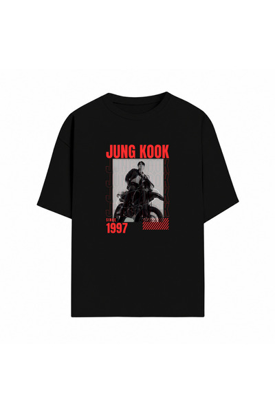 Grafftee Clothing Kpop BTS Baskılı Trend Oversize Unisex Pamuklu T-Shirt | Öz...
