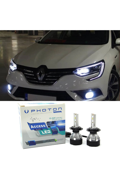 Photon Renault Megane 4 Led Xenon Uzun Far Ampulü H7 Access Yeni Seri Beyaz