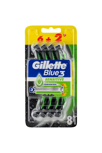 Gillette Aparat de Ras, Gillette, Blue3 6, 2 buc Sensitive