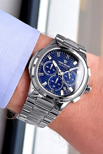 Tonny Walker All Functions Working - Silver Color - Steel Band - Water Resist...