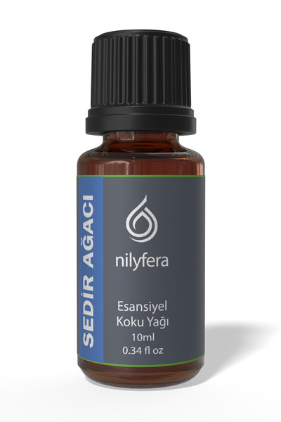 nilyfera Premium Sedir Ağacı Esansiyel Koku Yağı 10 ml - Buhurdanlık, Difüzör, Çamaşır, Mum ve Temizlik Esansı