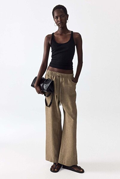 H&M Straight drawstring trousers