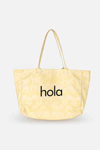 ICONE BAG حقيبة كتف قماشية مطبوعة بتصميم متدرج من Icone، حقيبة شاطئية متدرجة ...