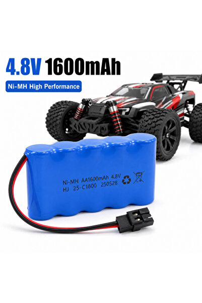 MAMSHOP Uzaktan Kumandalı Şarjlı Araba Pili 4.8V 1600 MAH Ni-Mh