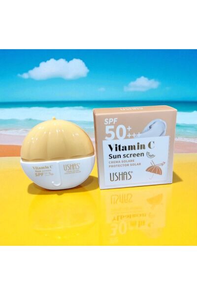 Ushas Cremă Solară cu Vitamina C SPF 50+